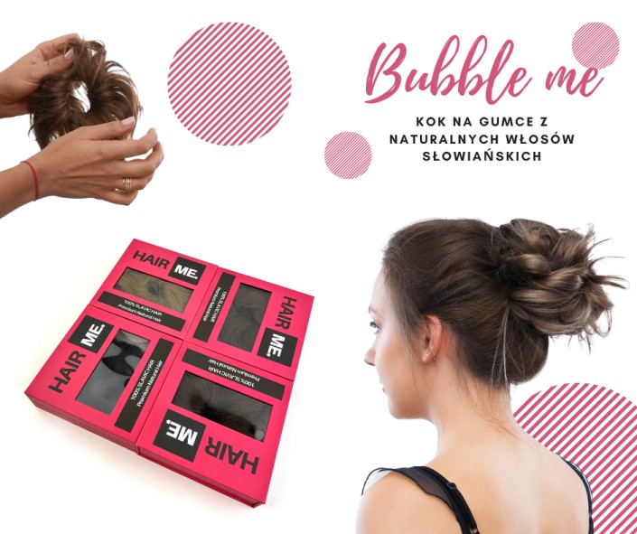 Kok na&nbsp;gumce z&nbsp;naturalnych włosów Słowiańskich - Nowe kolory!